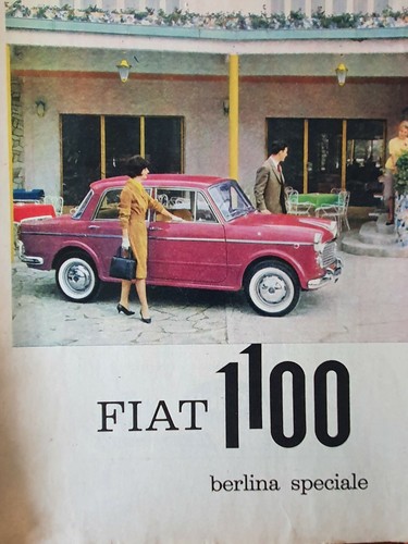 Fiat 1100 auto torino advert - 1100,