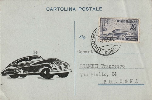 Cartolina postale salone - cartolina,