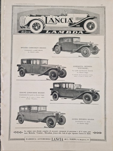 Pubblicità auto lancia - pubblicità,