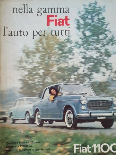 Fiat 1100 auto torino advert - auto,