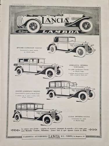 Pubblicità auto lancia - pubblicità,
