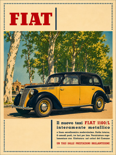 Fiat 1100 taxi auto - fiat, torino