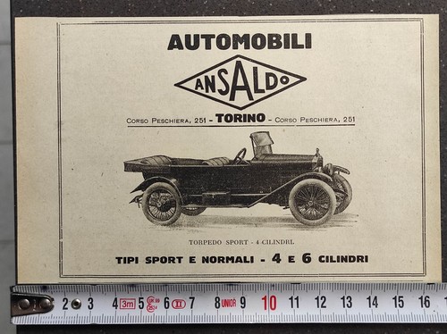 Pubblicità del 1923 auto