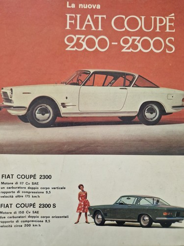 Fiat coupè 2300 2300s - 2300-2300s, auto